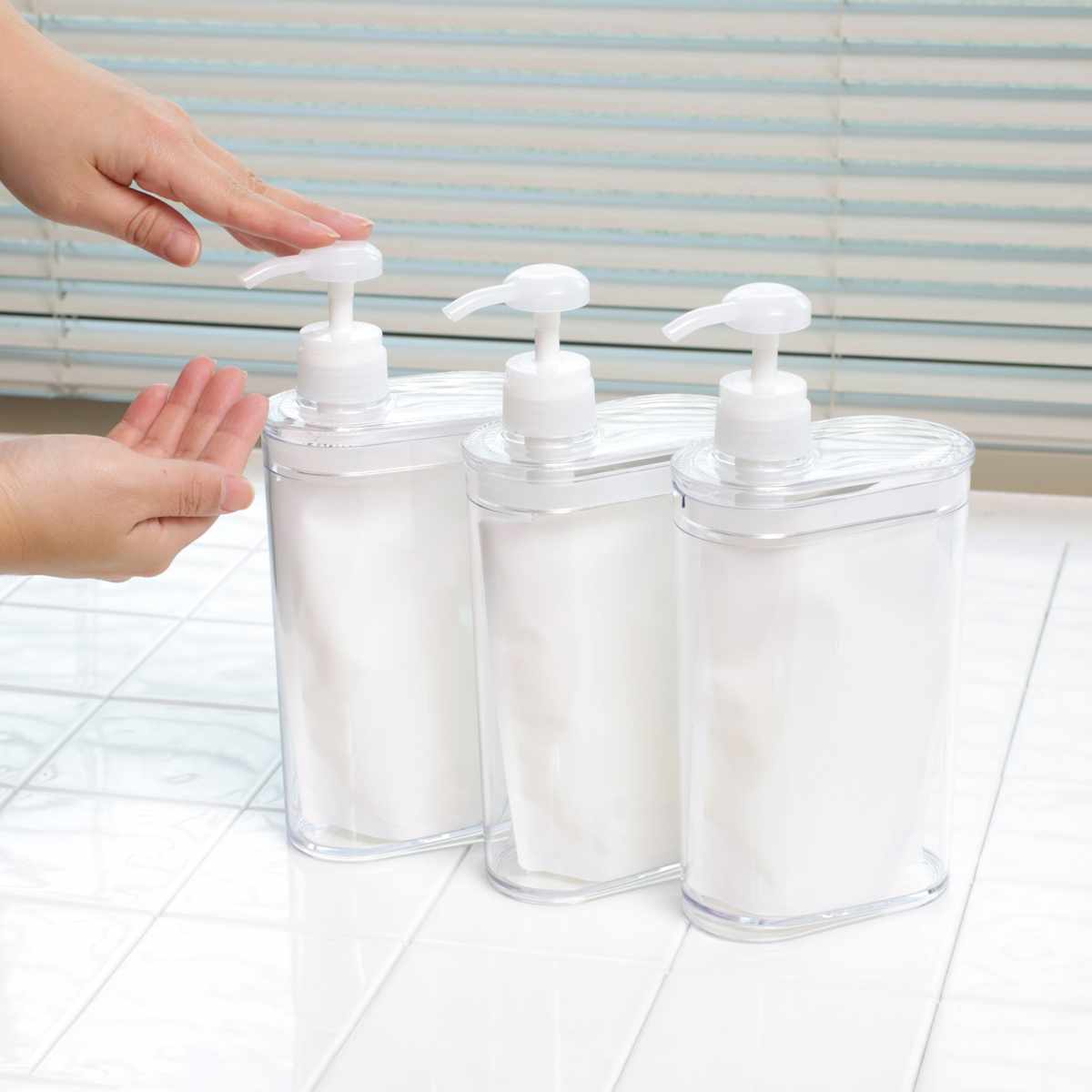 LEC（レック） 詰替用スリムディスペンサー 850ml クリア