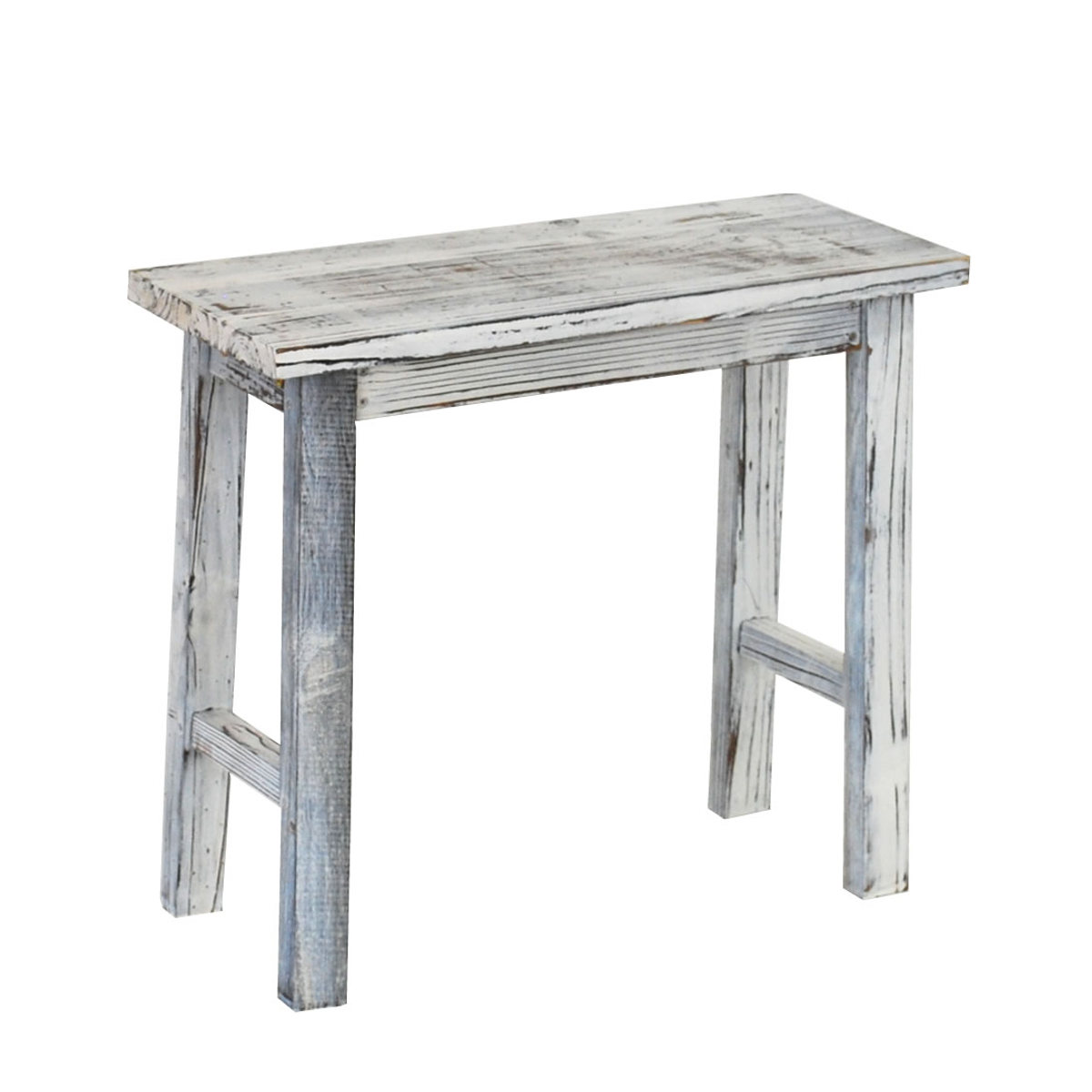 花台 ホワイトスツール風花台 中 （ プランター台 フラワーラック 飾り台 プランターラック フラワー スタンド 木 スクエア ）