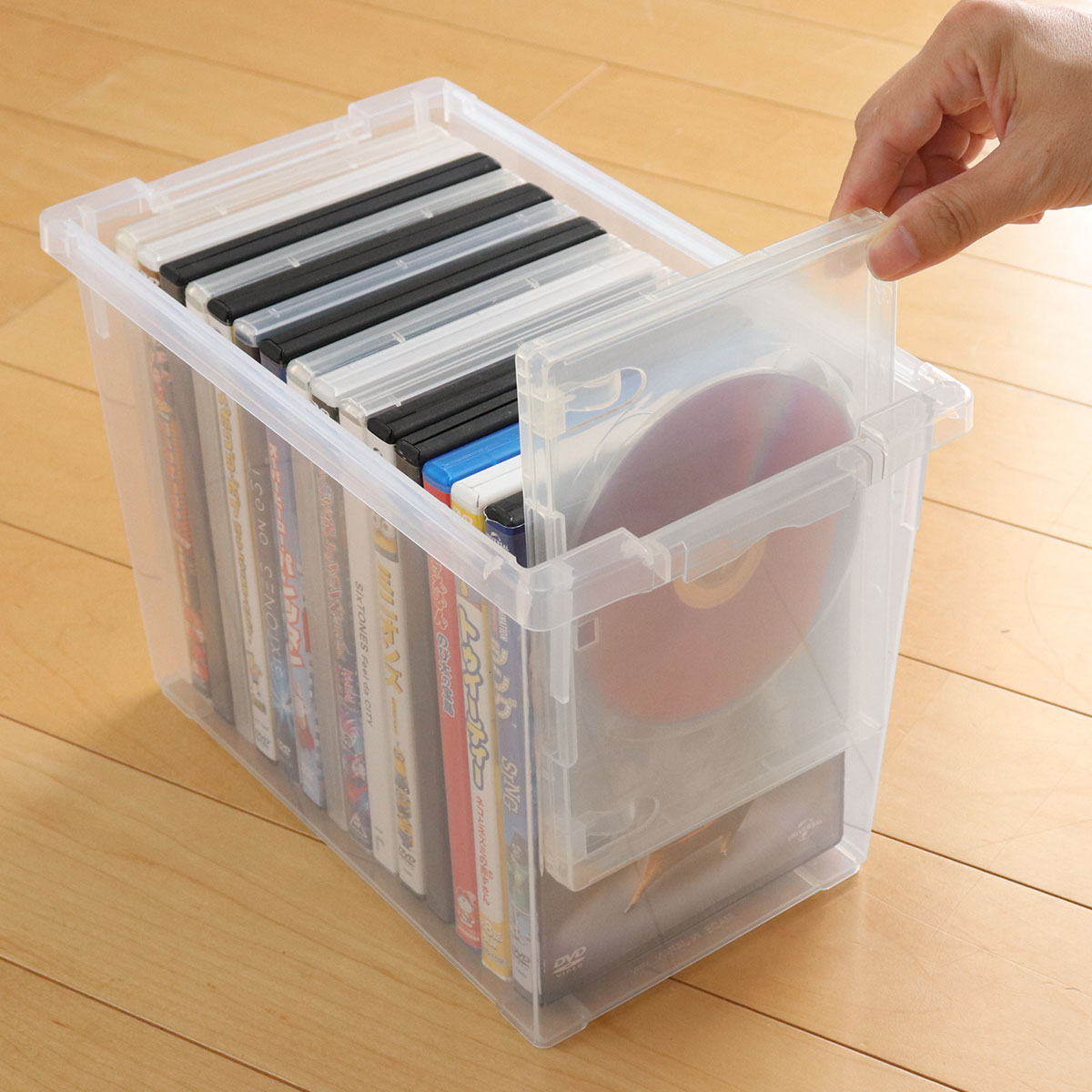 いれと庫 DVD収納ケース DVD用 ライト （ 収納ケース 収納ボックス