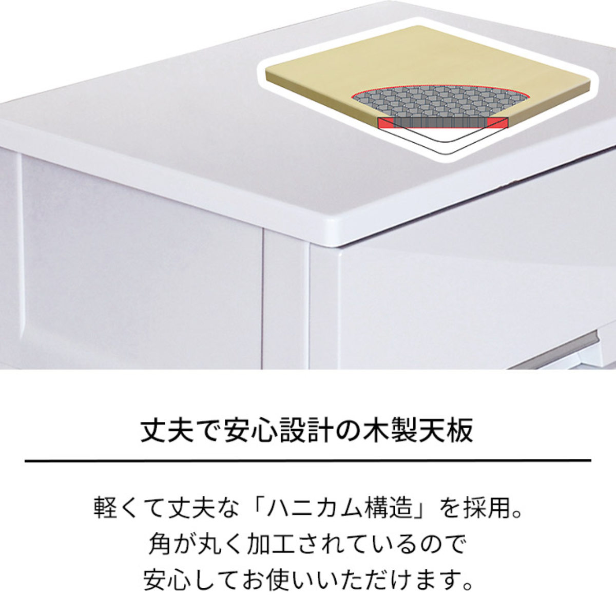 チェスト フィッツプラス プレミアム 3段 幅75×奥行41×高さ66cm FP7503 （ プラスチック 引き出し 日本製 完成品 タンス 収納 衣類収納 Fits フィッツ ）の画像