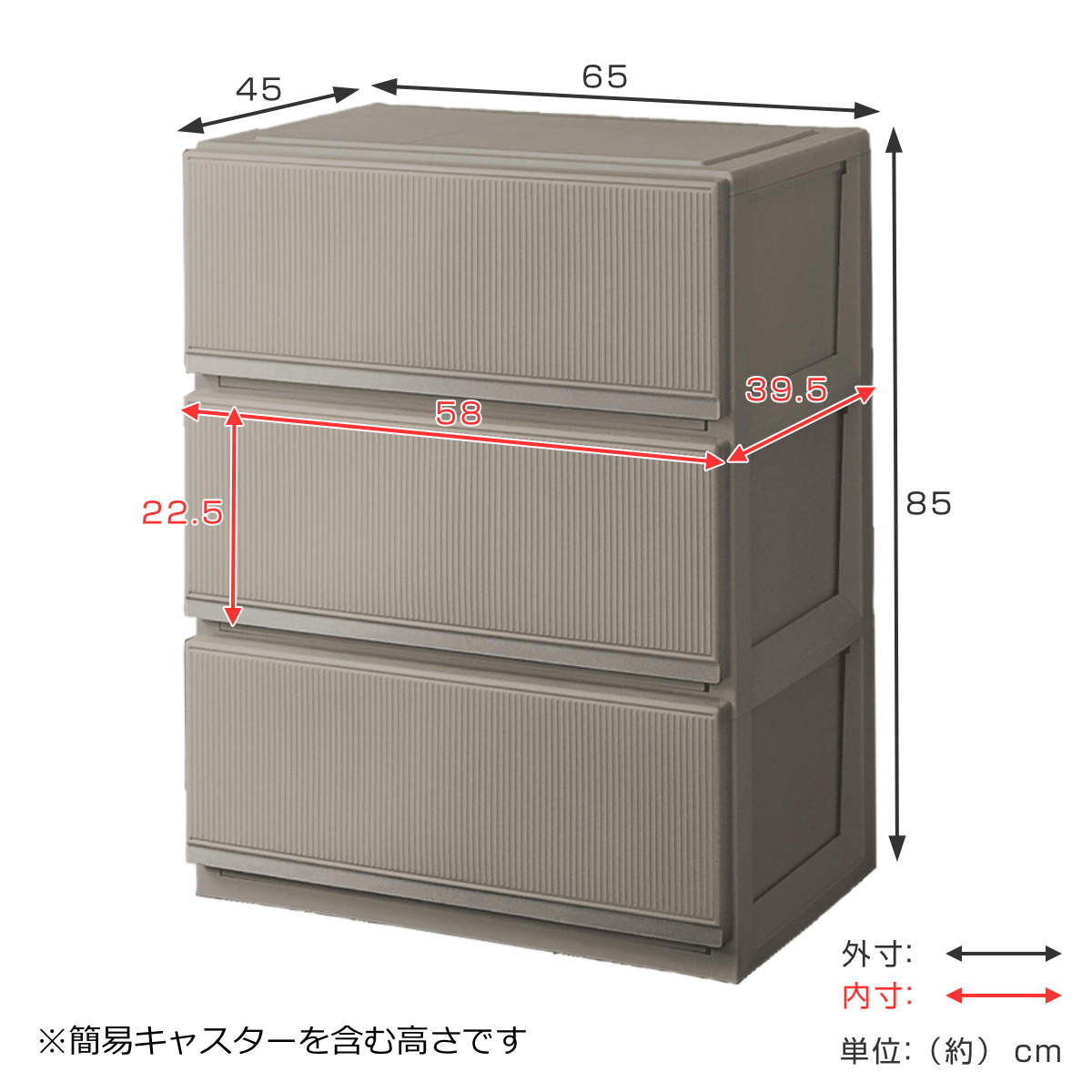 未使用 アウトレット Tenma 天馬 3段プラチェスト PROfix No.2794● ※現金、クレジット、ぺイペイ、スマホ決済対応※ 未使用 アウトレット Tenma 天馬 3段プラチェスト PROfix No.2794