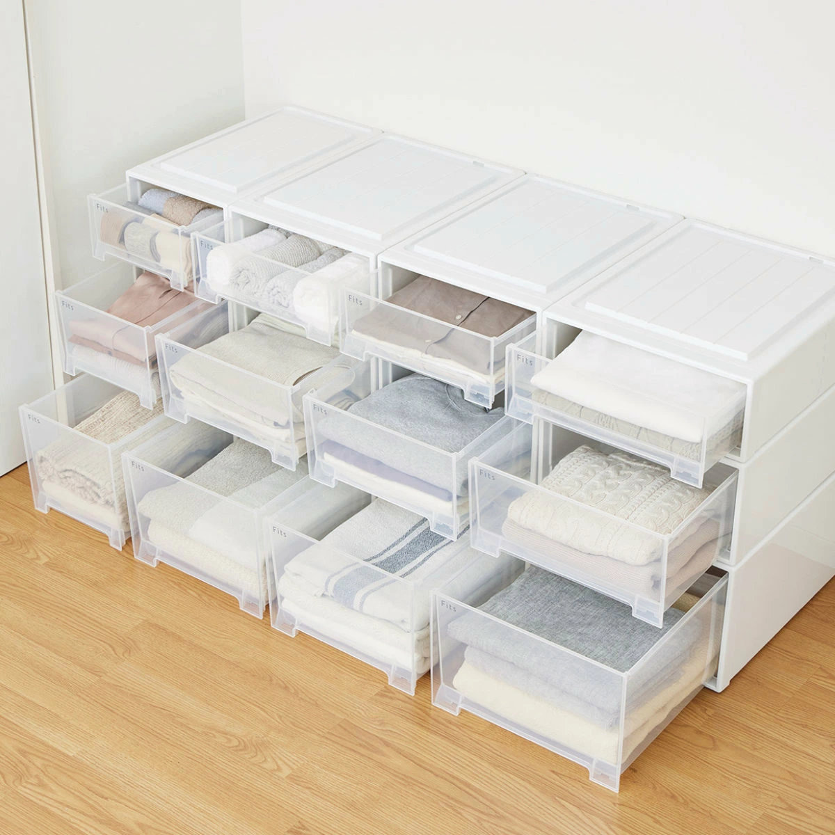 Fits 収納ケース フィッツ フィッツケース クローゼット S-53 6個