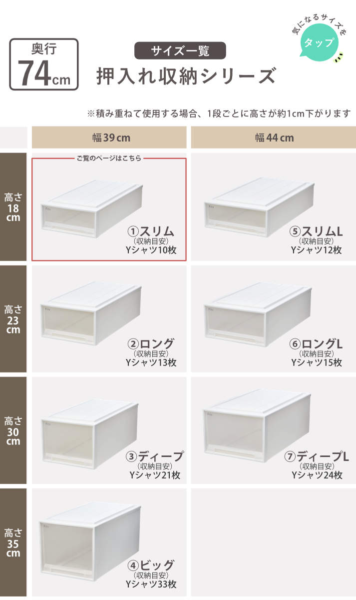 Fits 収納ケース フィッツ フィッツケース スリム 引き出し 2個セット