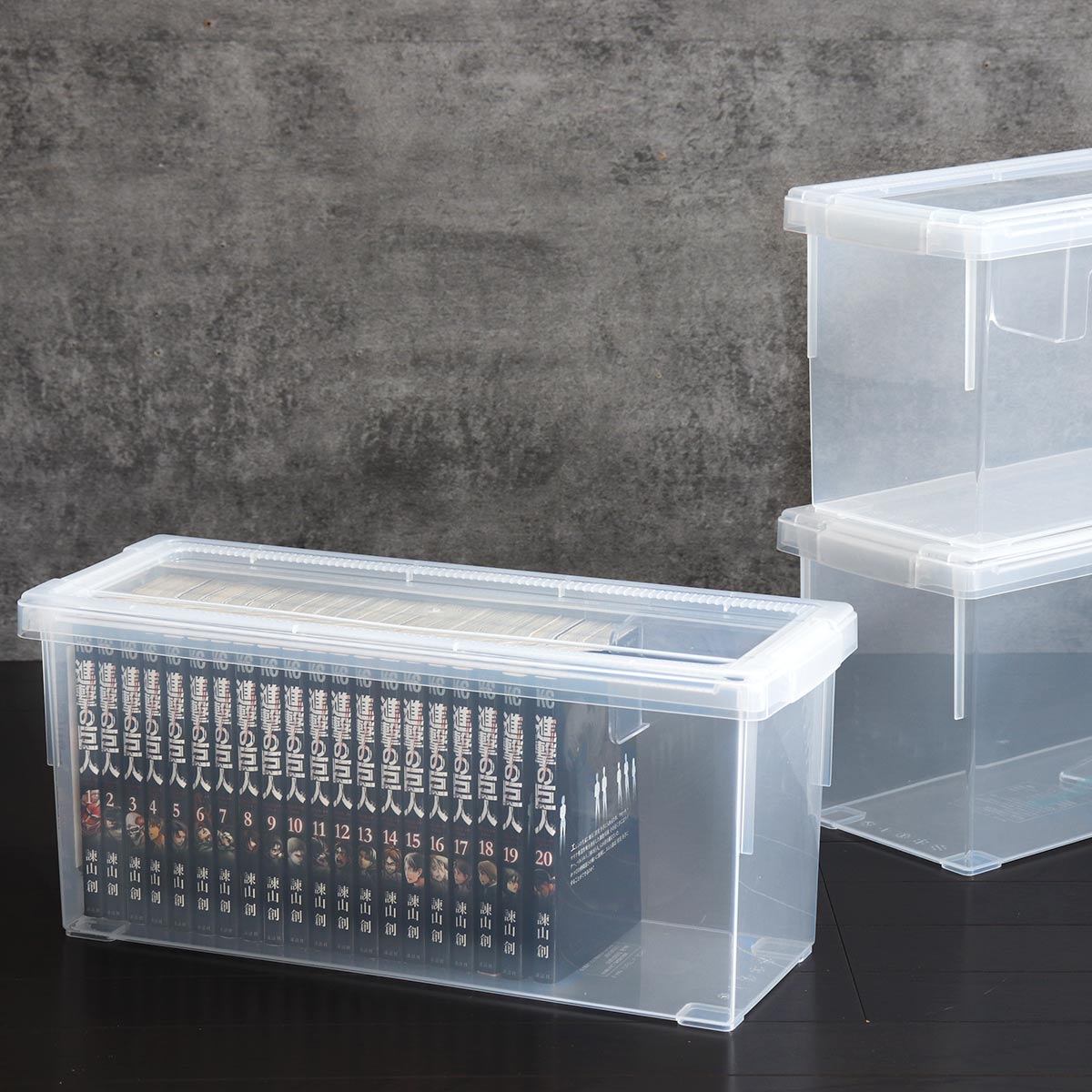 いれと庫 コミック収納ケース コミック本用 15個セット （ 収納ケース