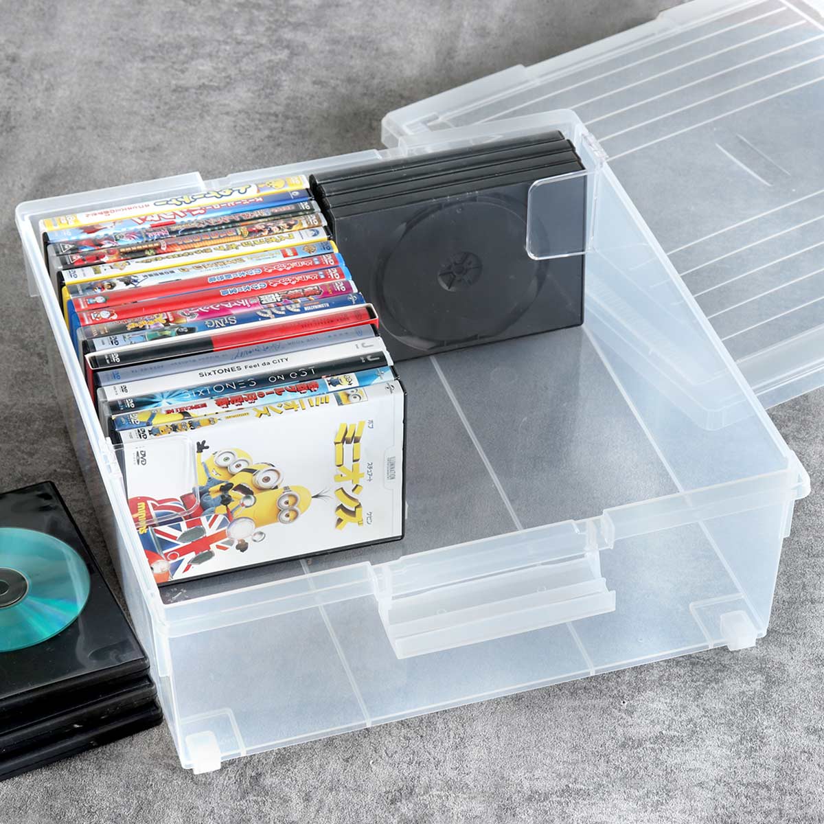 いれと庫 DVD収納ケース DVD用 ワイド 8個セット （ 収納ケース 収納