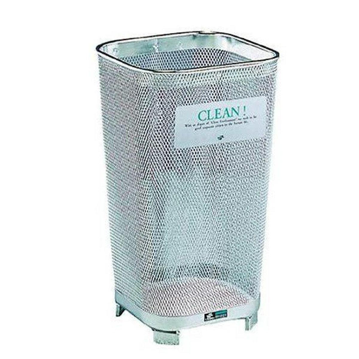 テラモト - 野外用紙くずかご 47L 運動場隅っこ 角型 ステンレス鋼製 （ 法人押さえる 紙くずかご 砂ぼこりボックス席 野外用 メッシュ 大型 運動場 授業時間 設定 ） インテリア雑貨-家具、インテリア