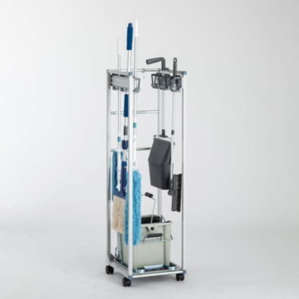 モップハンガー 6本掛 コアラコンパクトハンガー （ 法人限定 テラモト モップ 収納 清掃道具 業務用 カート 幅42 清掃用 掃除用具 運搬 スチール製 ）