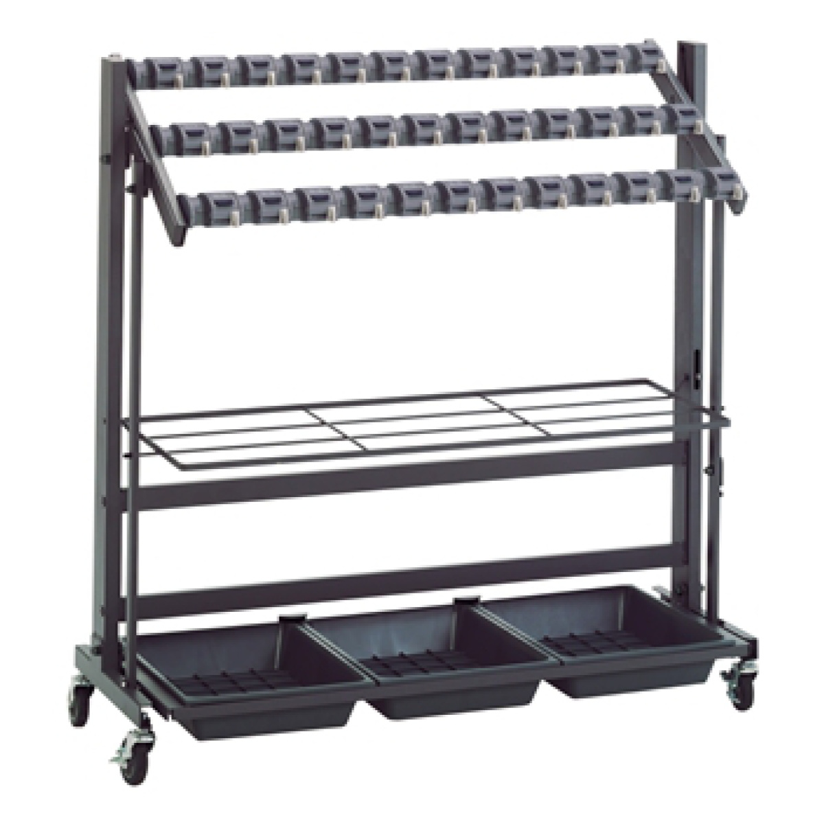 テラモト カードロック傘立て2 36本用 折りたたみ式 （ 法人限定 アンブレラスタンド 傘スタンド 鍵付き カードロック式 キャスター付き ）