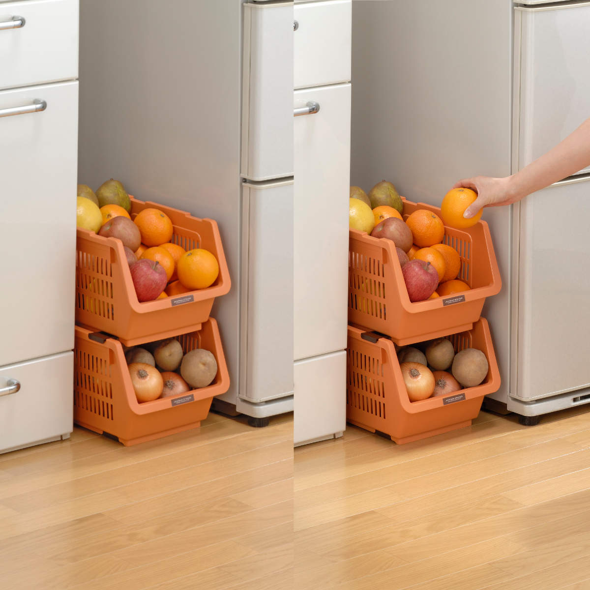 野菜ストッカー スリムストッカー じゃが玉ストッカー （ 野菜 収納