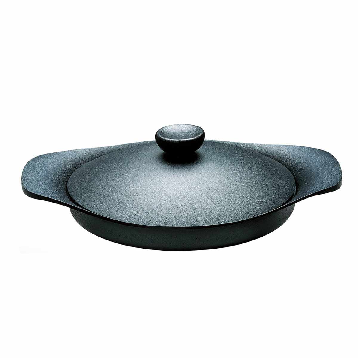 柳宗理 南部鉄器 オイルパン 22cm 鉄ふた・ハンドル付 (フライパン