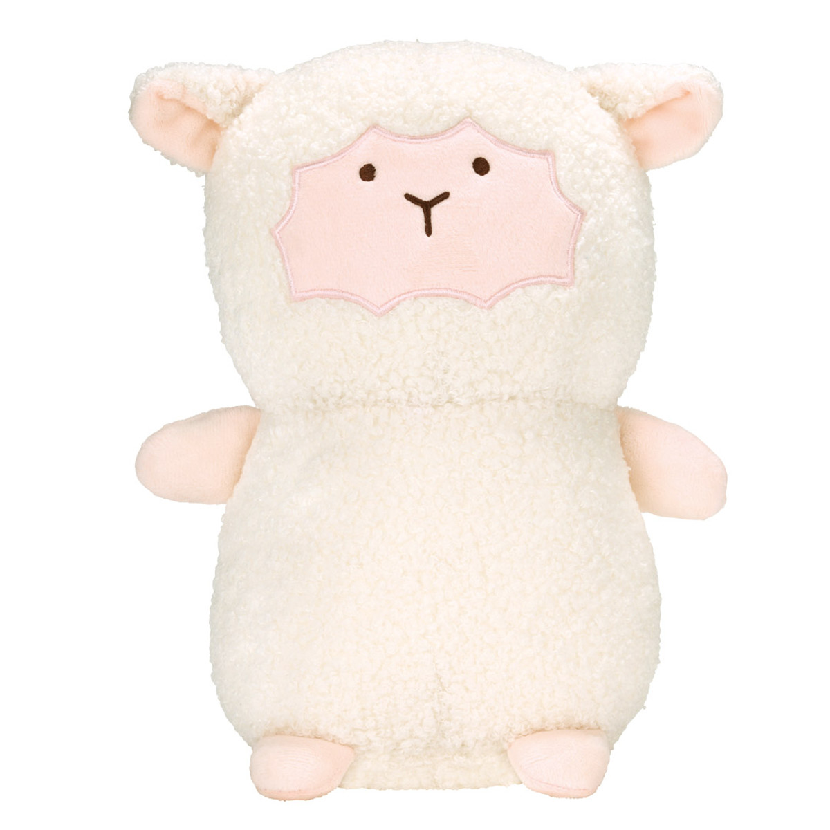 ネックピロー ぬいぐるみになるネックピロー ひつじ （ トラベルクッション トラベルピロー 枕 クッション ぬいぐるみ ）