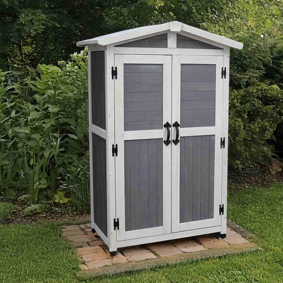 物置 三角屋根収納庫 木製 ( 屋外 屋外物置...の詳細画像4