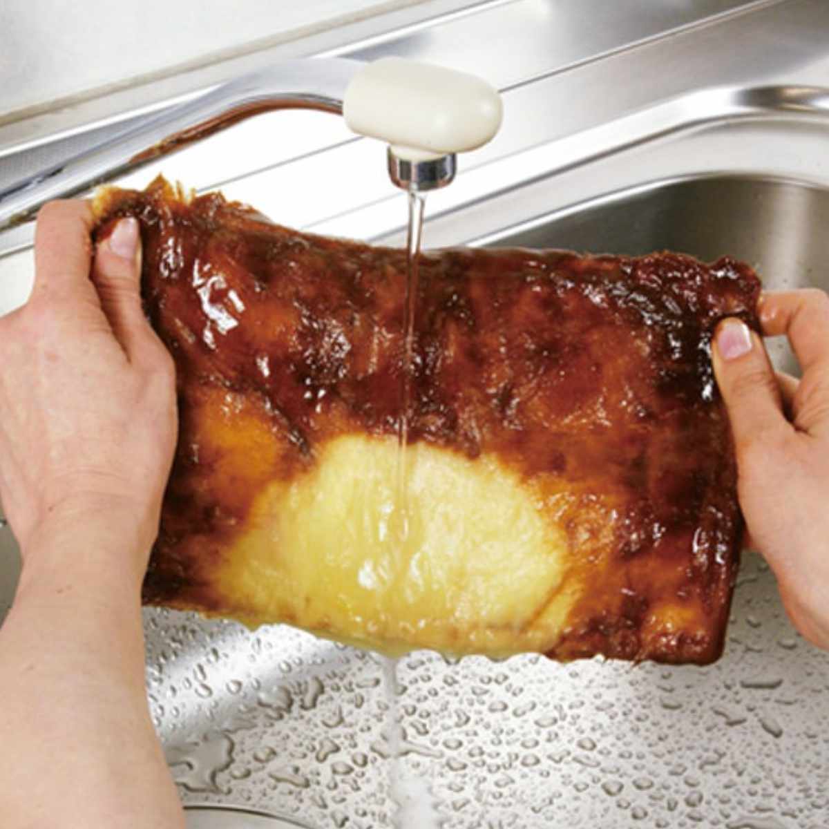 ふきん ふしぎクロス 2色組 キッチンクロス 吸水性 台所 台拭き （ ぞうきん 掃除 油汚れ 洗面台 吸水 無地 毛足が長い レーヨン繊維 ）