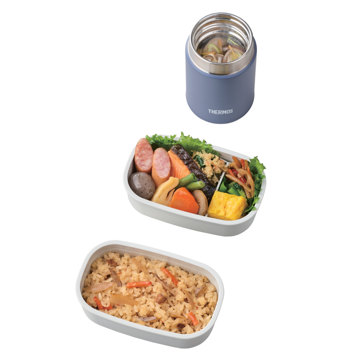 THERMOS（サーモス） 弁当箱セット 800ml 真空断熱スープランチセット