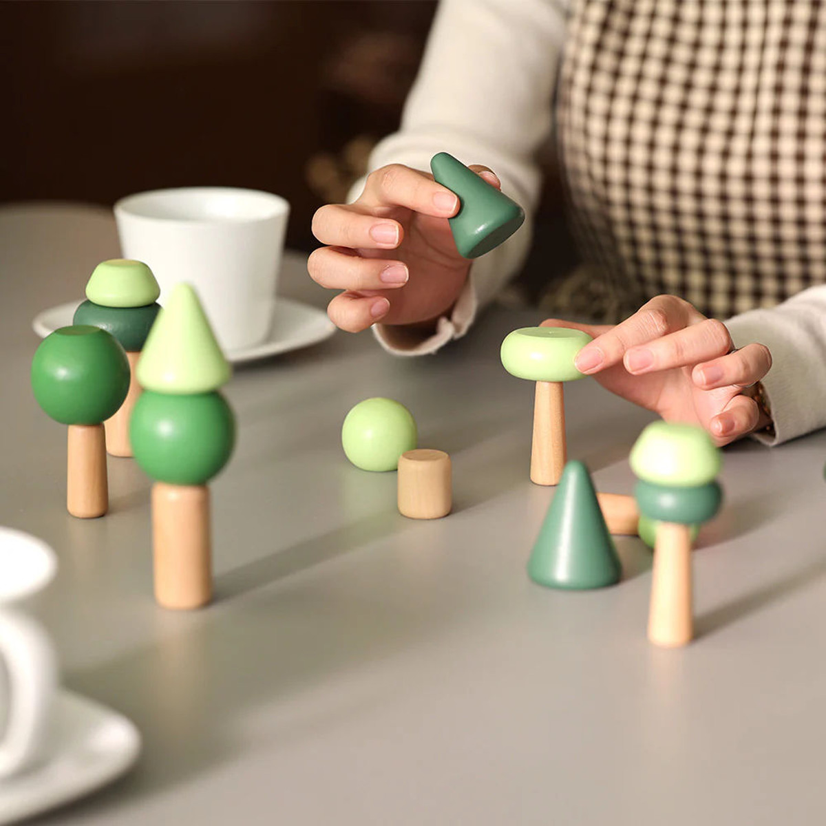 木製 おもちゃ 積み木 ベビー BALANCING FOREST 知育玩具 想像力 思考力 Adnil LAND （ 木のおもちゃ 積木 つみき バランス遊び バランス 知育 プレゼント ）