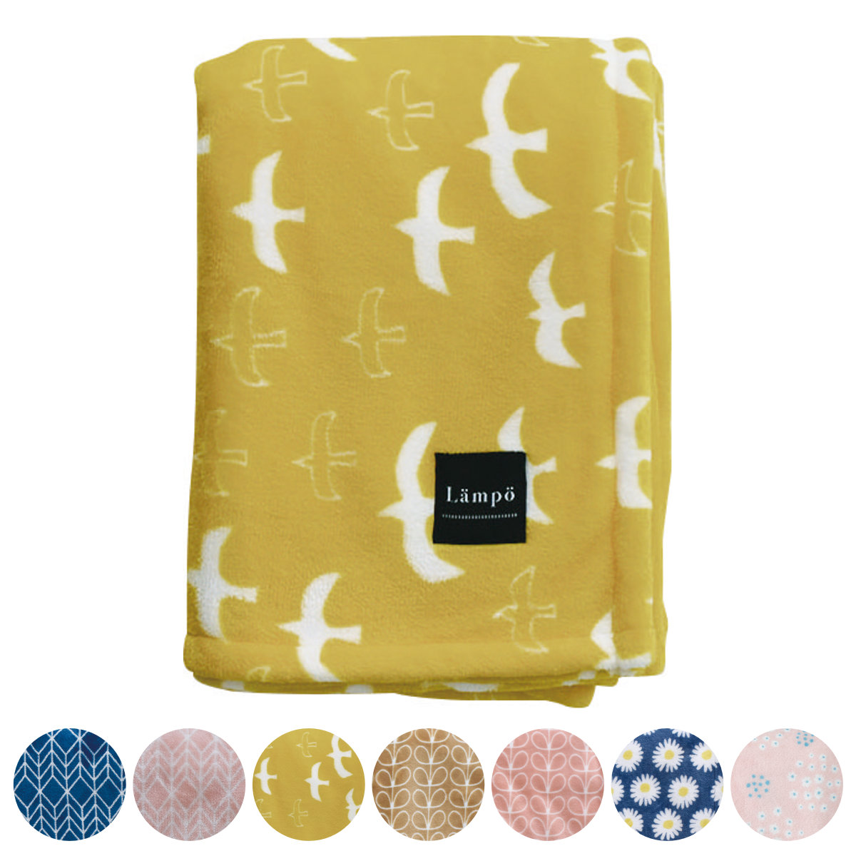 ブランケット Lampo 100×140cm マイクロフランネル 洗濯機OK