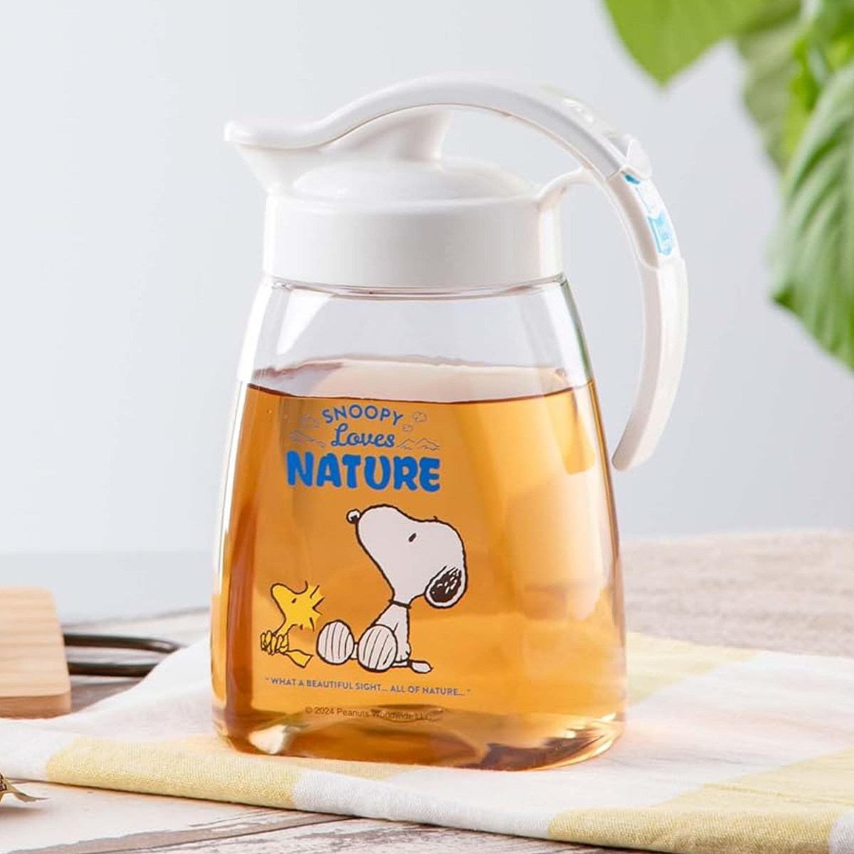 ピッチャー 1.3L SNOOPY スライドピッチャー 冷水筒 （ 横置き 縦置き