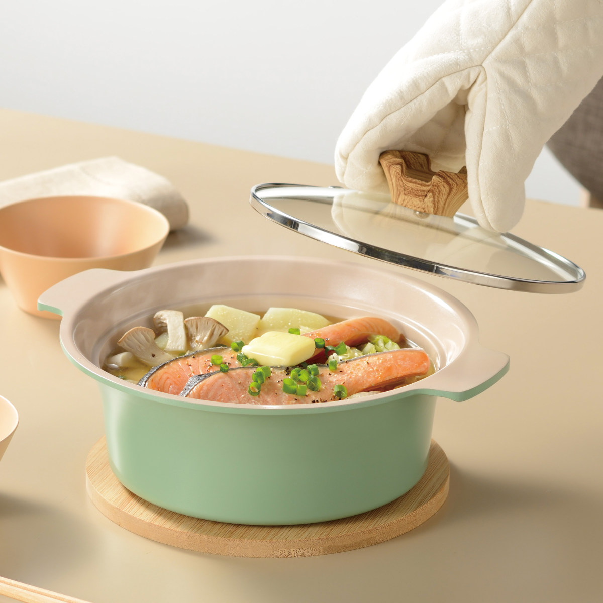 料理鍋 36cm 13L 厚板 極厚 厚板打出料理鍋 業務用 中尾アルミ （ ガス