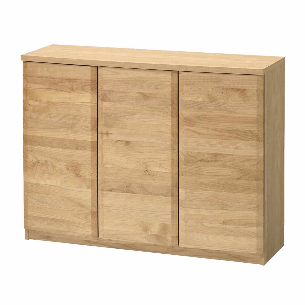 堀田木工所 本棚 幅120.5cm ロータイプ アールデザイン 日本製 完成品