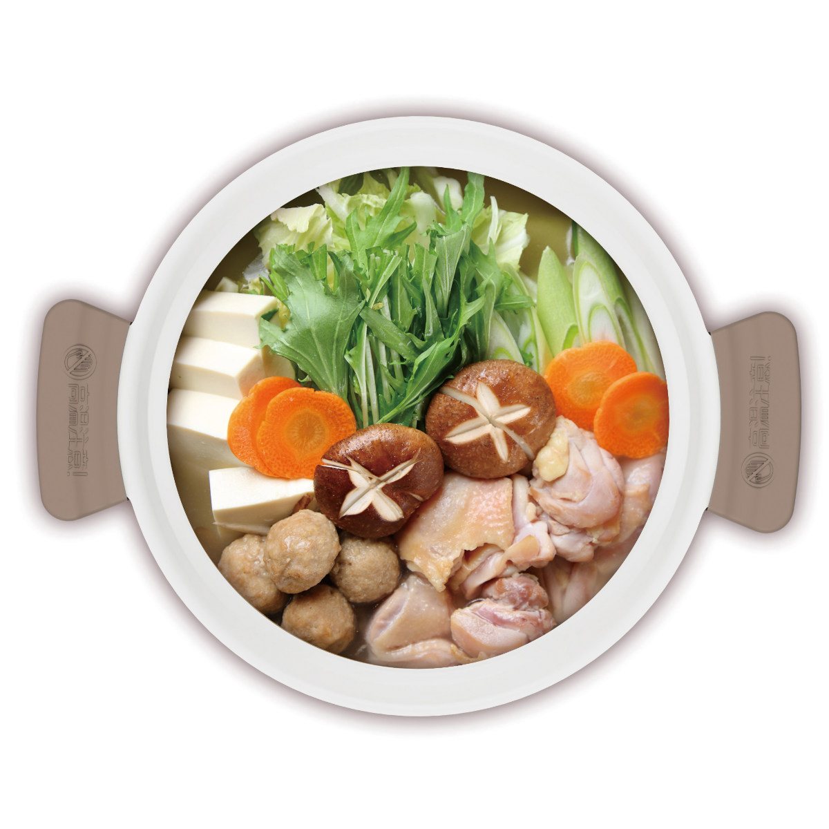 和平フレイズ 卓上鍋 18cm 深型 IH対応 軽いセラミック （ ガス火対応