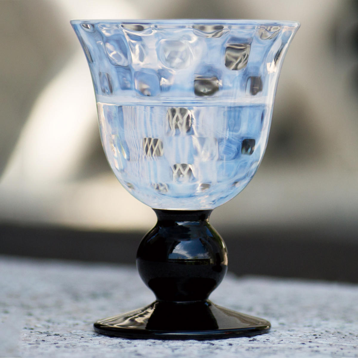 廣田硝子 大正浪漫 酒盃揃 市松 黒 2個入 ペアセット （ ガラス 日本製