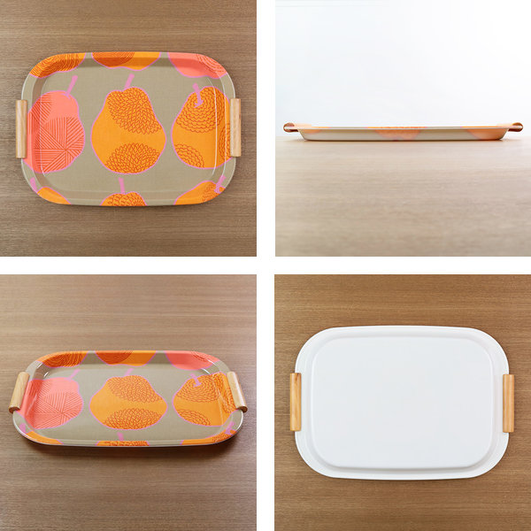 トレー 46cm isso ecco イッソ・エッコ ファブリックトレー 持ち手付き