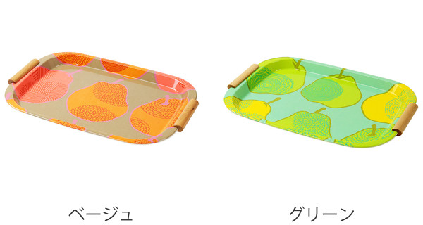 トレー 46cm isso ecco イッソ・エッコ ファブリックトレー 持ち手付き