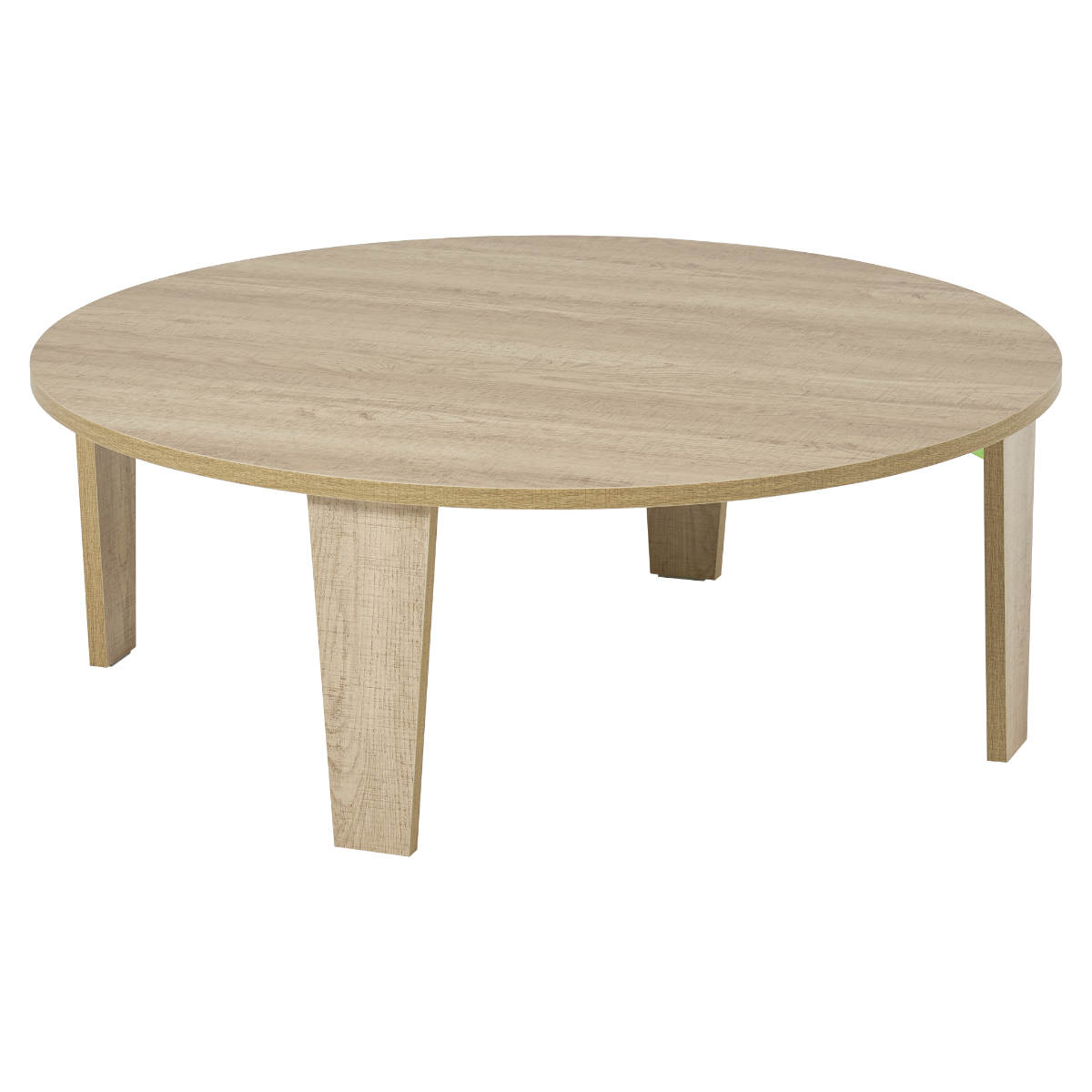 ローテーブル 円形 直径88cm 折りたたみ 座卓 （ 完成品 木目 石目