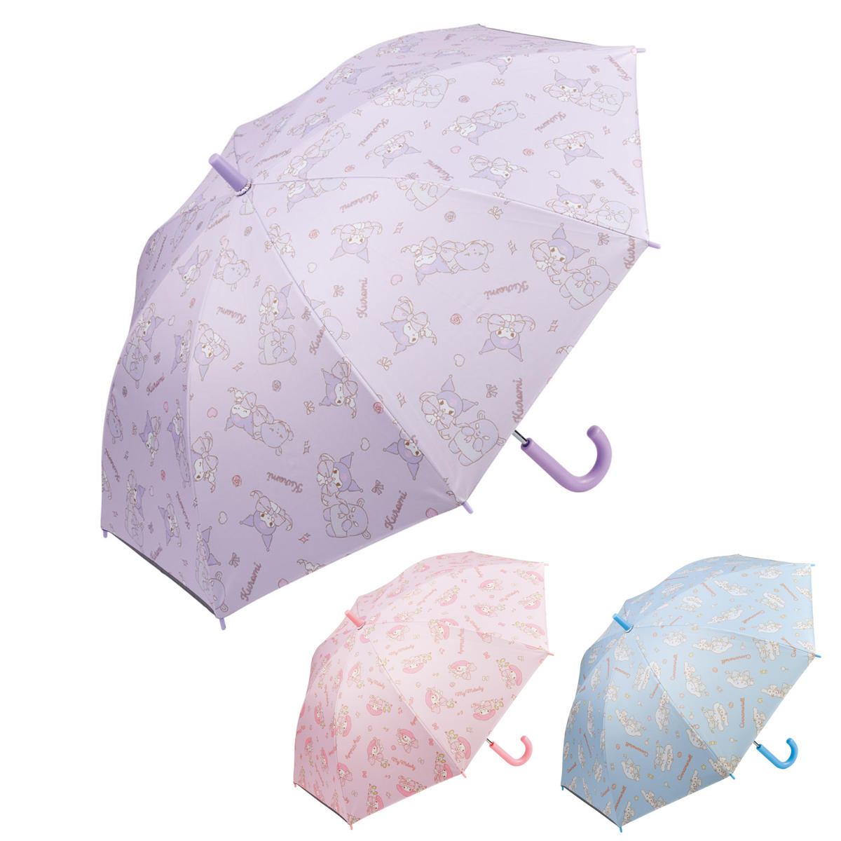 スケーター 雨傘 手開き 子ども用 晴雨兼用 50cm マイメロディ クロミ
