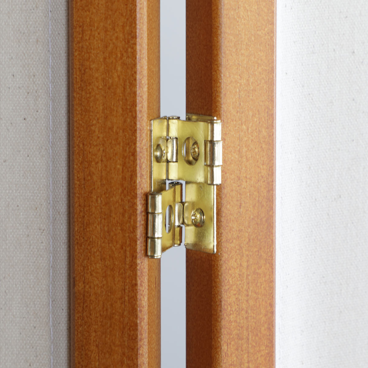 木製スクリーン帆布4連 高さ150cm パーテーション 衝立 間仕切り 弘益 衝立 4連 高さ150cm 帆布 和風 天然木 完成品 （ パーテーション