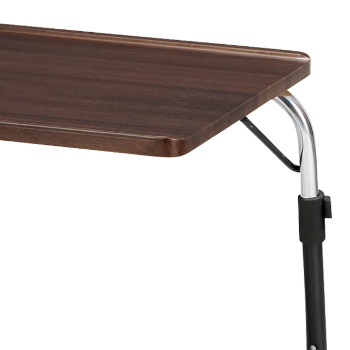 弘益 折り畳みサイドテーブル ブラウン 角度調節 （ 折りたたみ