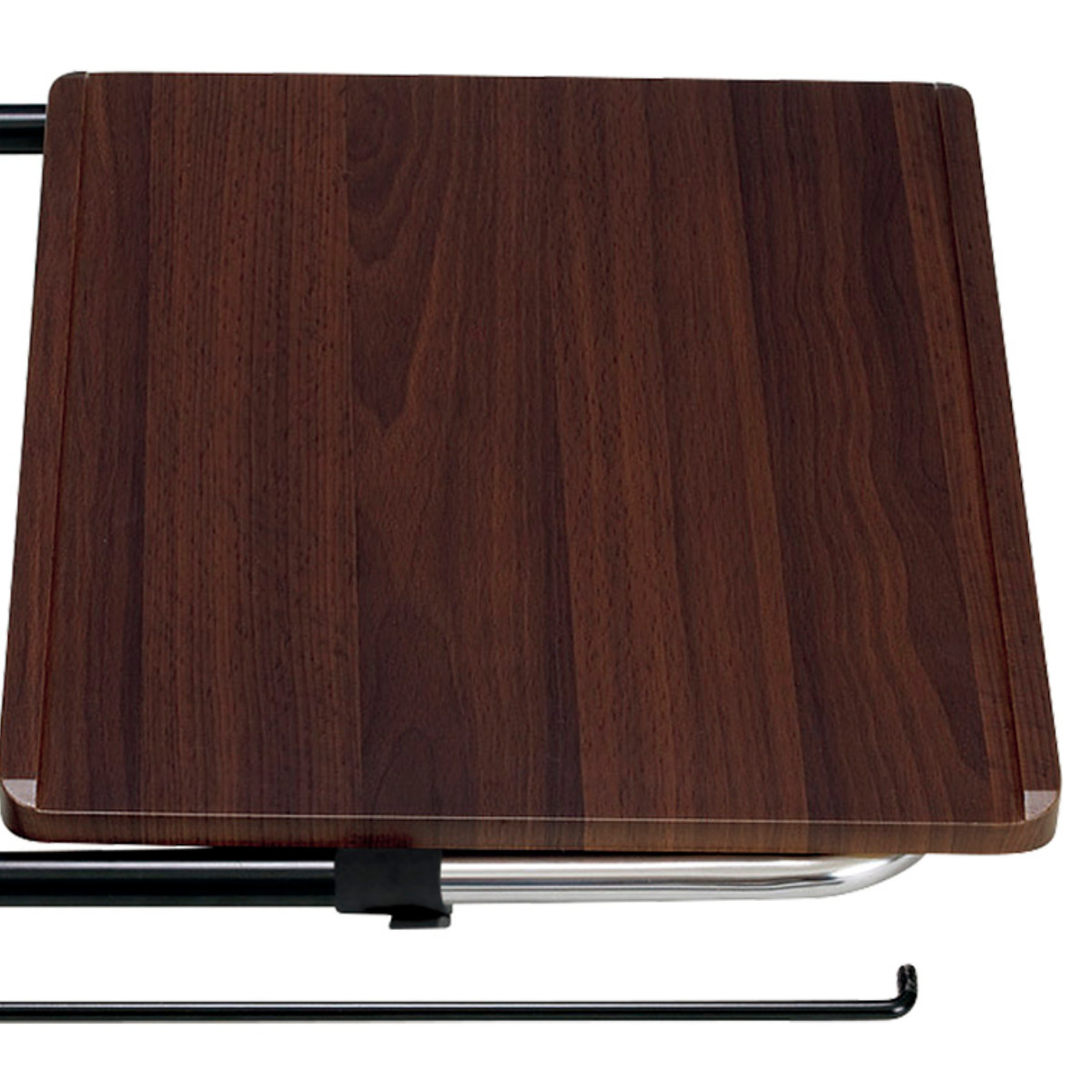 弘益 折り畳みサイドテーブル ブラウン 角度調節 （ 折りたたみ