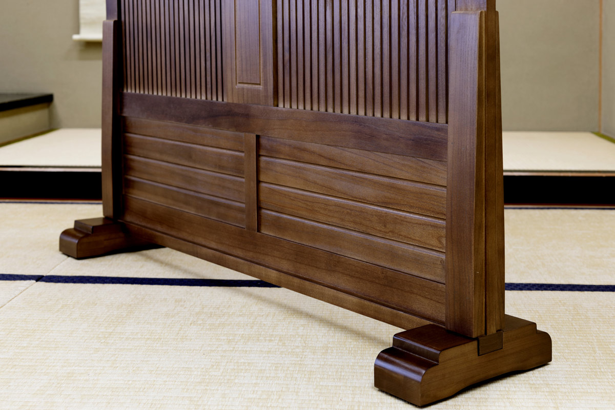 弘益 和風衝立 幅90cm 高さ101cm 桐製 天然木 （ 衝立 パーテーション