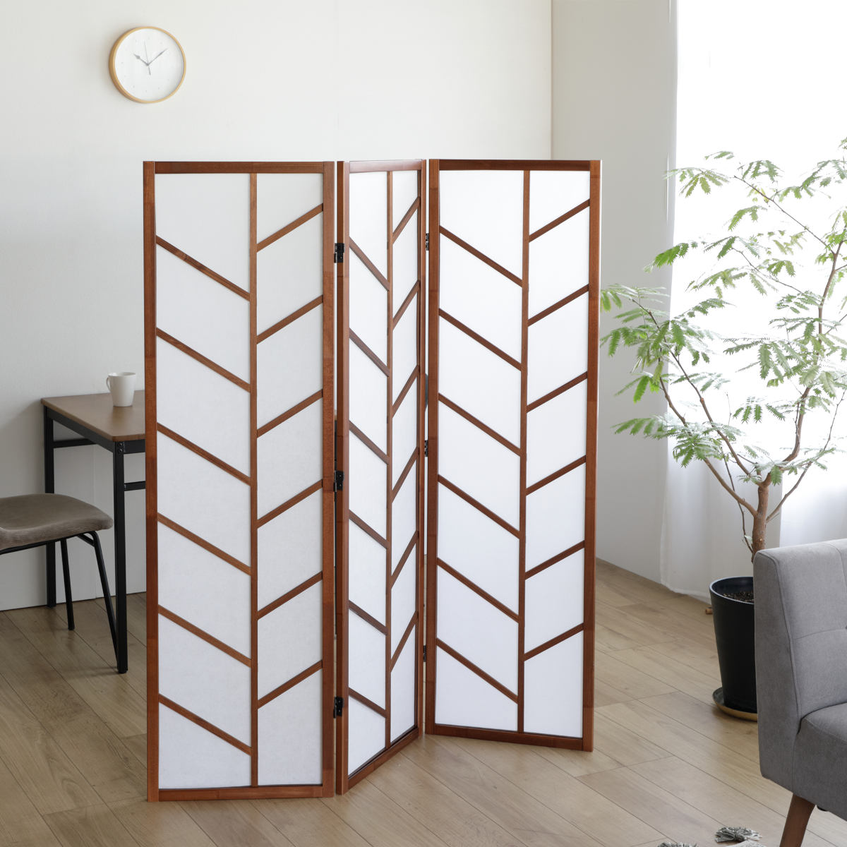 新品未使用未開封】IKEA ネッマロー 木製 自立式 パーテーション