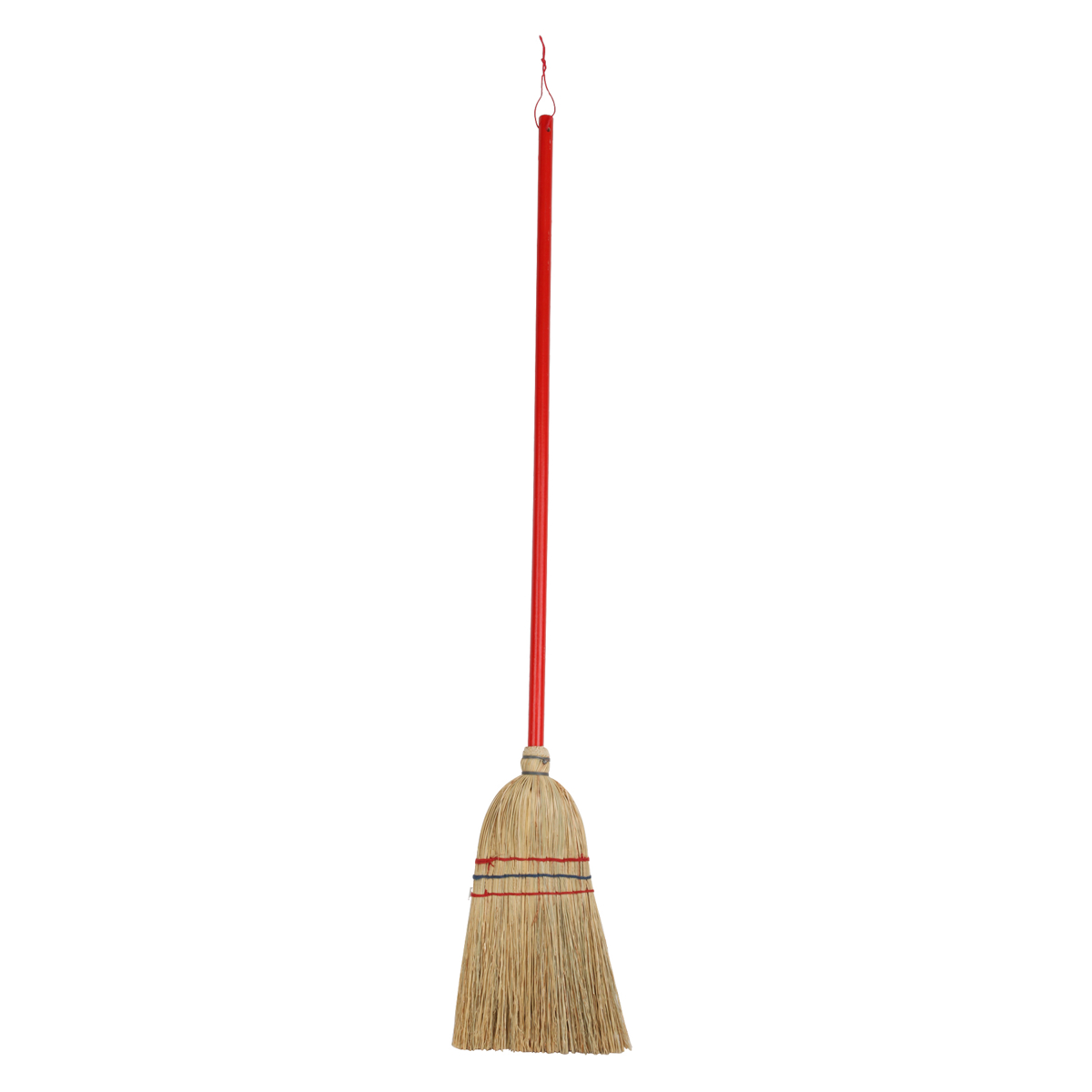 Redecker レデッカー わらほうき 子ども用 赤い柄 天然素材 80cm （ 子供用ほうき 箒 おしゃれ お掃除グッズ お手伝い 木製 ドイツ製 ）