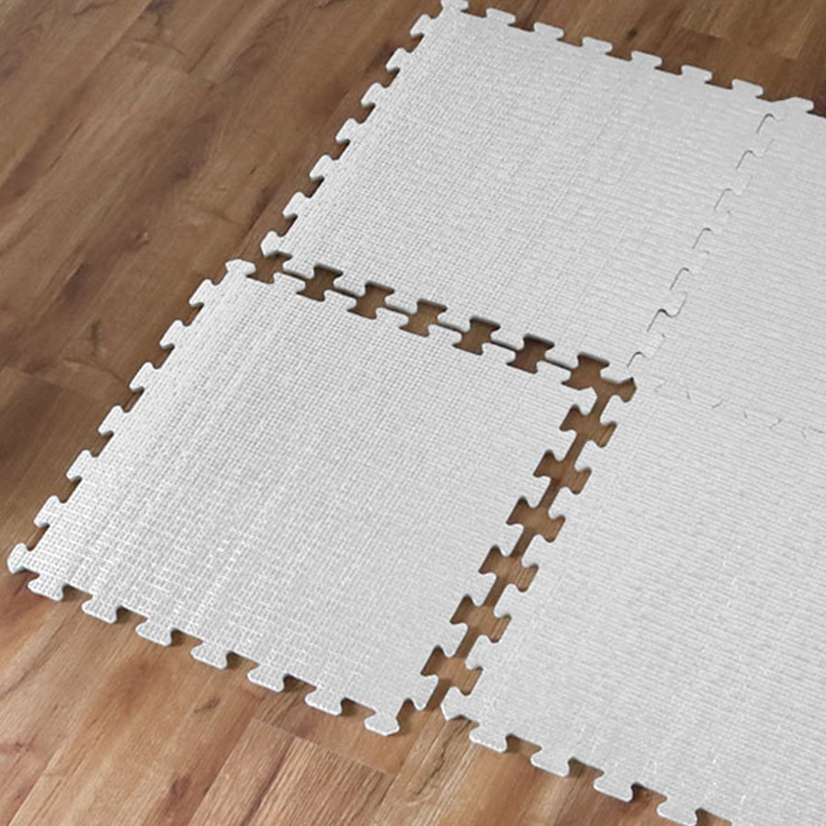 マット 保温シート 8枚入り 45×45cm 防ダニ加工 つなげるアルミホットンマット （ 床 断熱シート 保温マット アルミマット ソフトマット ジョイントマット ）