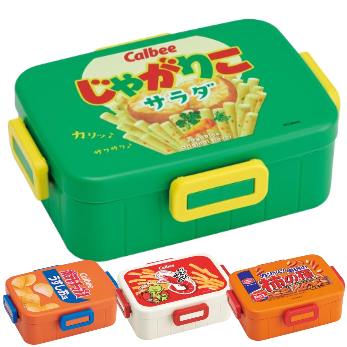 スケーター 弁当箱 1段 650ml 4点ロックランチボックス カルビー （ 4