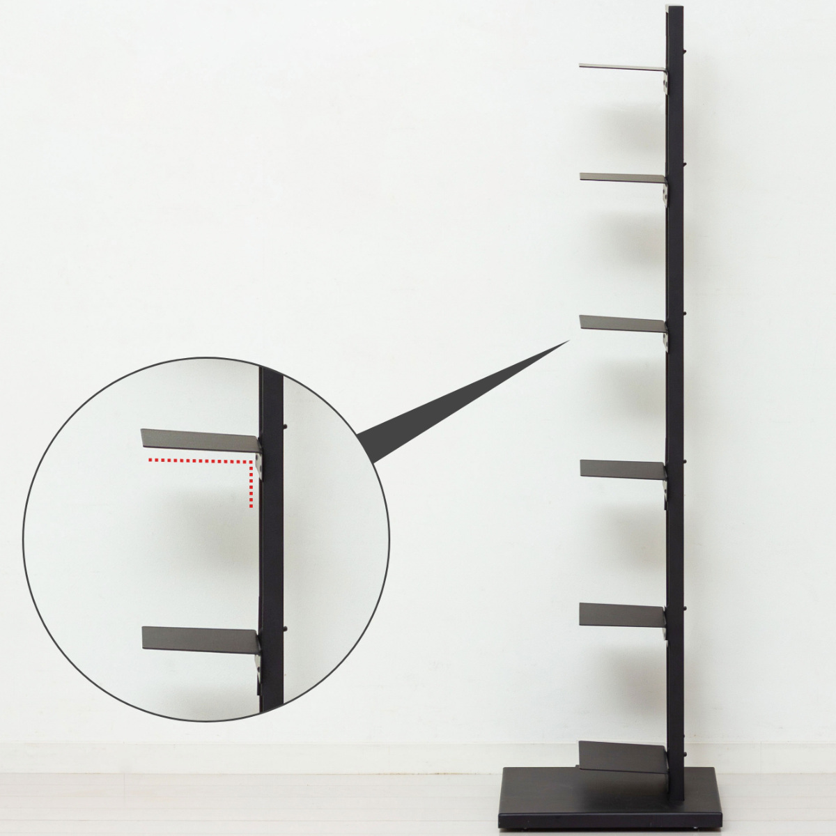 クロシオ ブックタワー 幅30cm キャスター付き 高さ110cm 積読