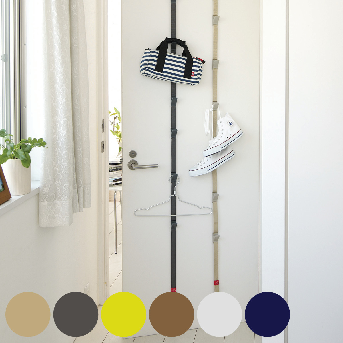 吉川国工業所 ドアフック 6連 ロング ハンガーフック ドアハンガー