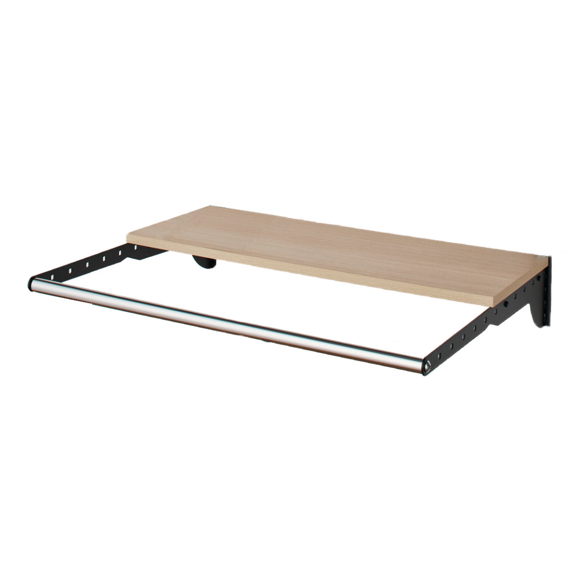 壁面収納 フィットラック ランドリー棚セット 幅75×奥行60cm 棚板奥行30cm （ 棚 ラック パイプ付き DIY 収納 ランドリーラック 洗濯機上 可動棚 ）_2