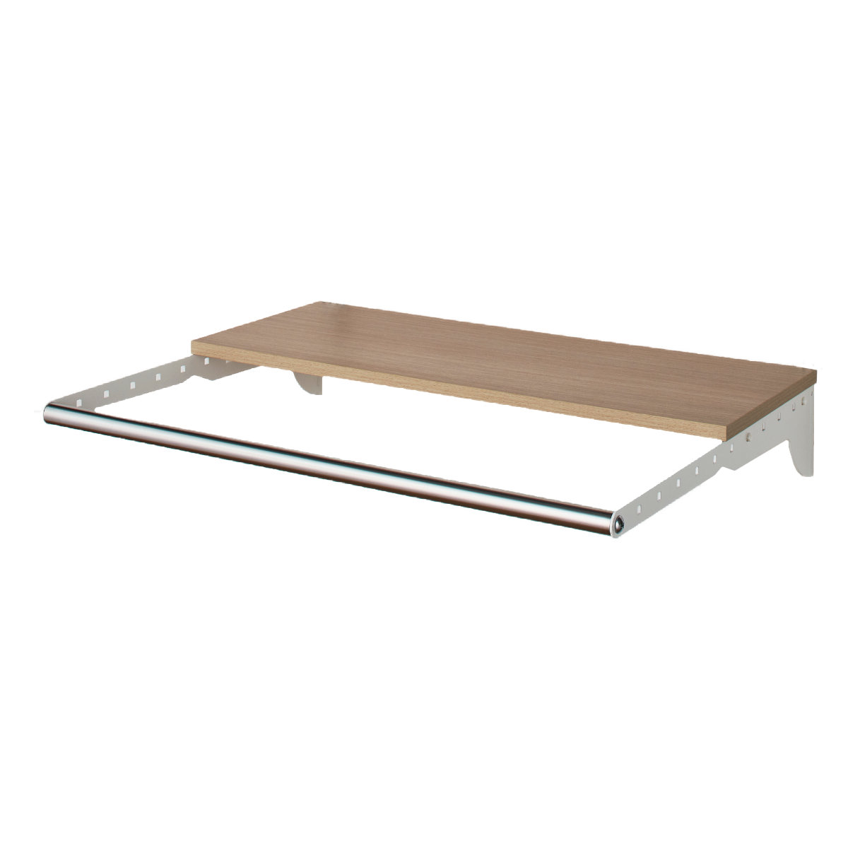 壁面収納 フィットラック ランドリー棚セット 幅75×奥行60cm 棚板奥行30cm （ 棚 ラック パイプ付き DIY 収納 ランドリーラック 洗濯機上 可動棚 ）_3
