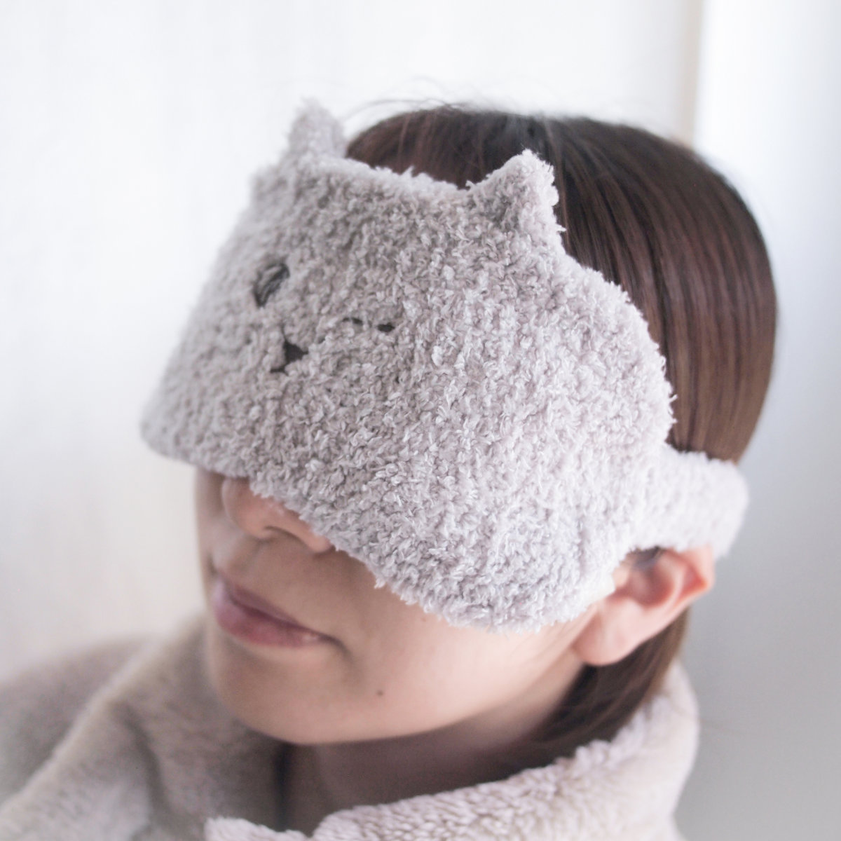 アイピロー にゃふにゃふ ネコ 安眠 電子レンジ （ ホットアイマスク アイマスク 再使用可 猫 ねこ ） | TeaLife | 06