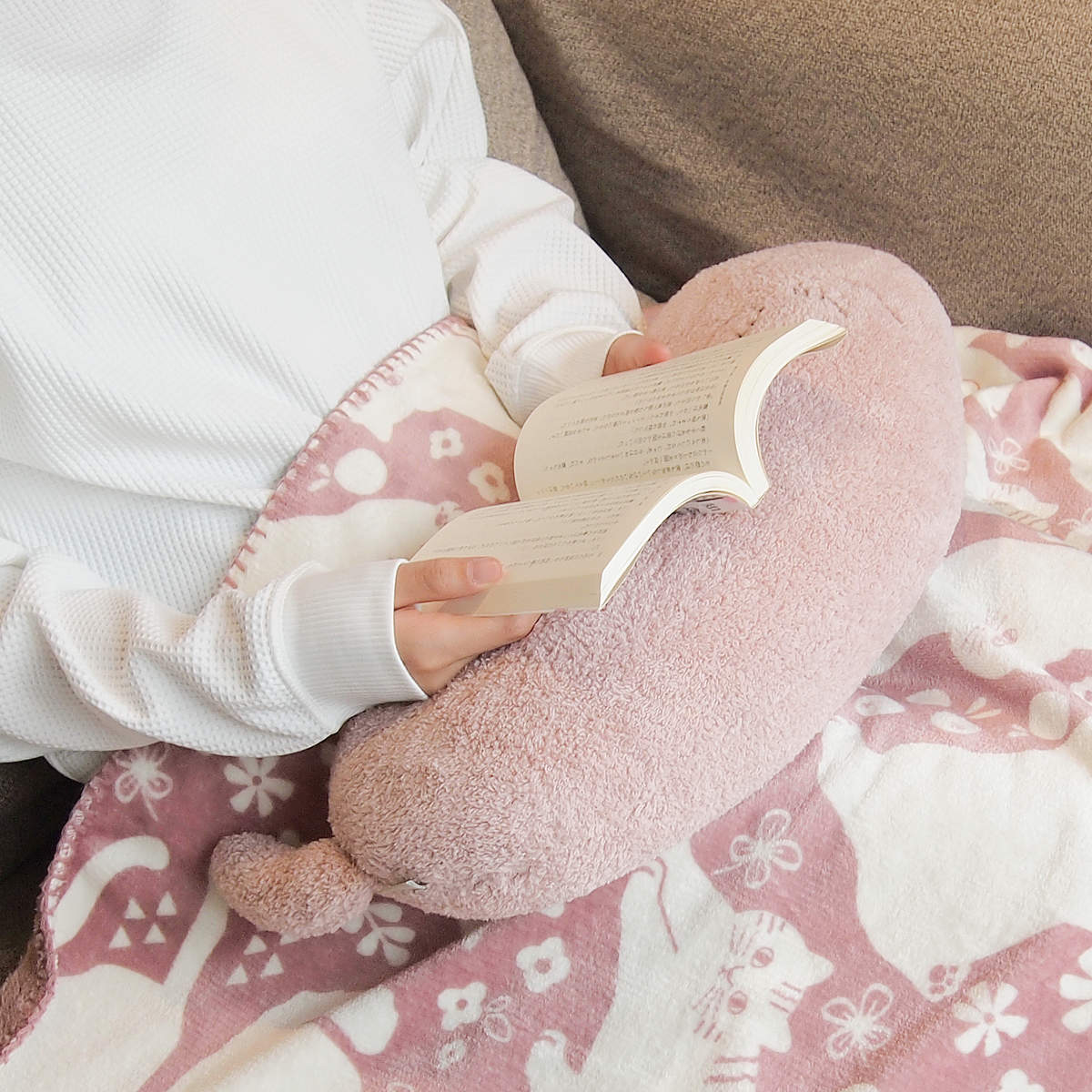 ネックピロー にゃふにゃふ へそ天まくら ネコ （ トラベルクッション トラベルピロー 枕 クッション ぬいぐるみ ） | TeaLife | 05