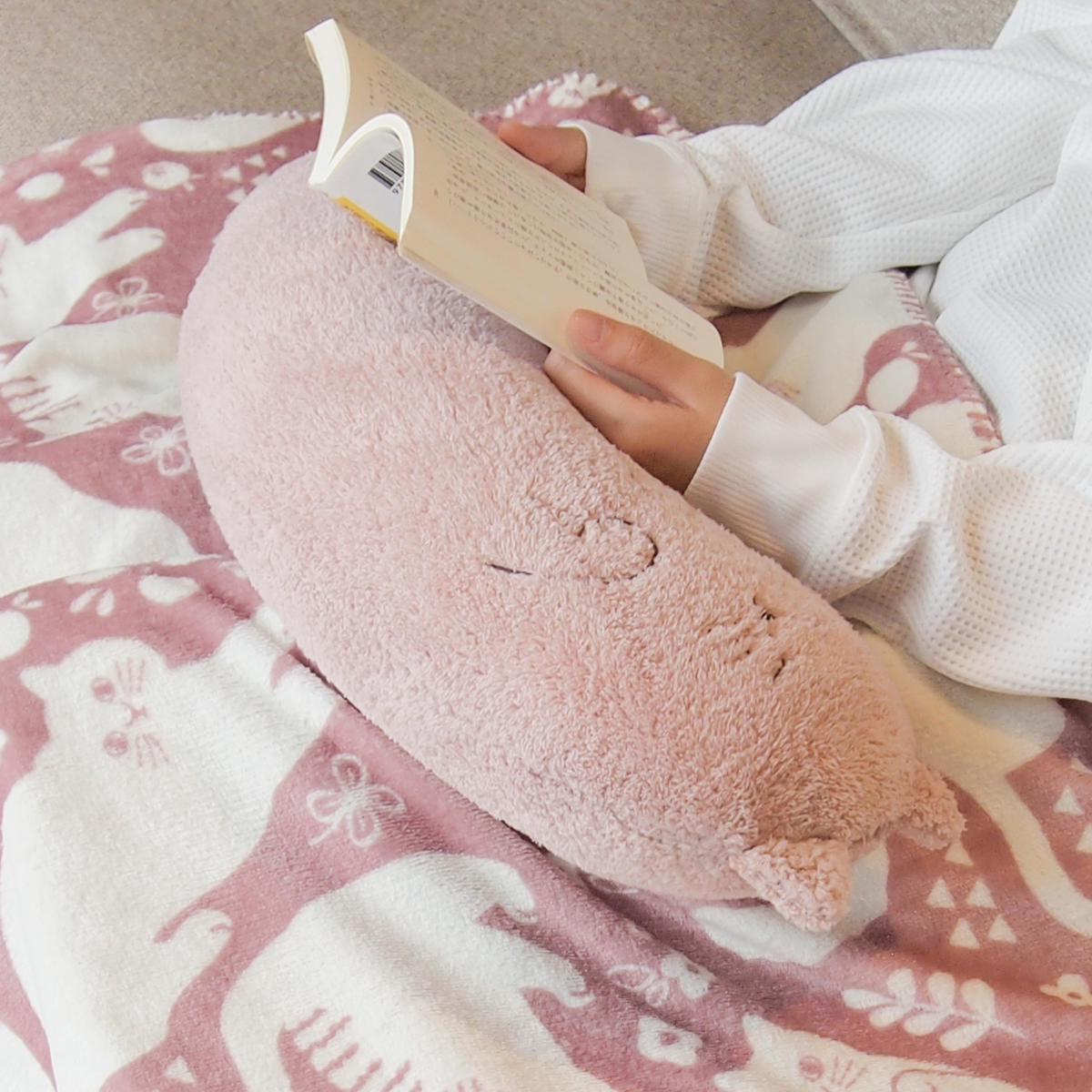 ネックピロー にゃふにゃふ へそ天まくら ネコ （ トラベルクッション トラベルピロー 枕 クッション ぬいぐるみ ） | TeaLife | 08