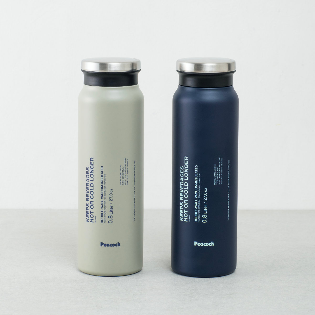 ピーコック魔法瓶工業 水筒 800ml ステンレスボトル スクリュータイプ