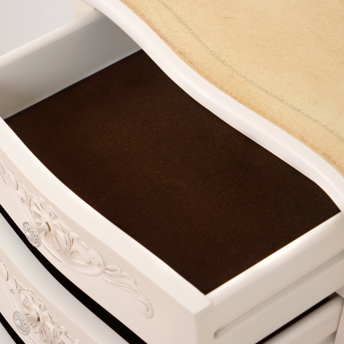 チェスト 4段 コモ （ キャビネット 手彫り ロココ調 猫脚 収納 家具