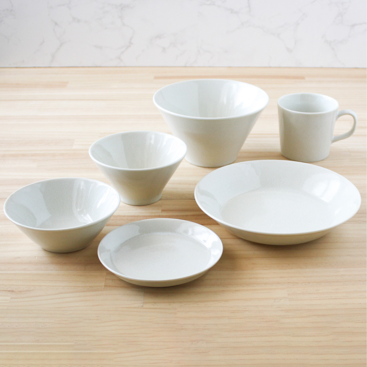 aito製作所 ナチュラル 美濃焼食器 6点セット （ 食洗機対応 電子