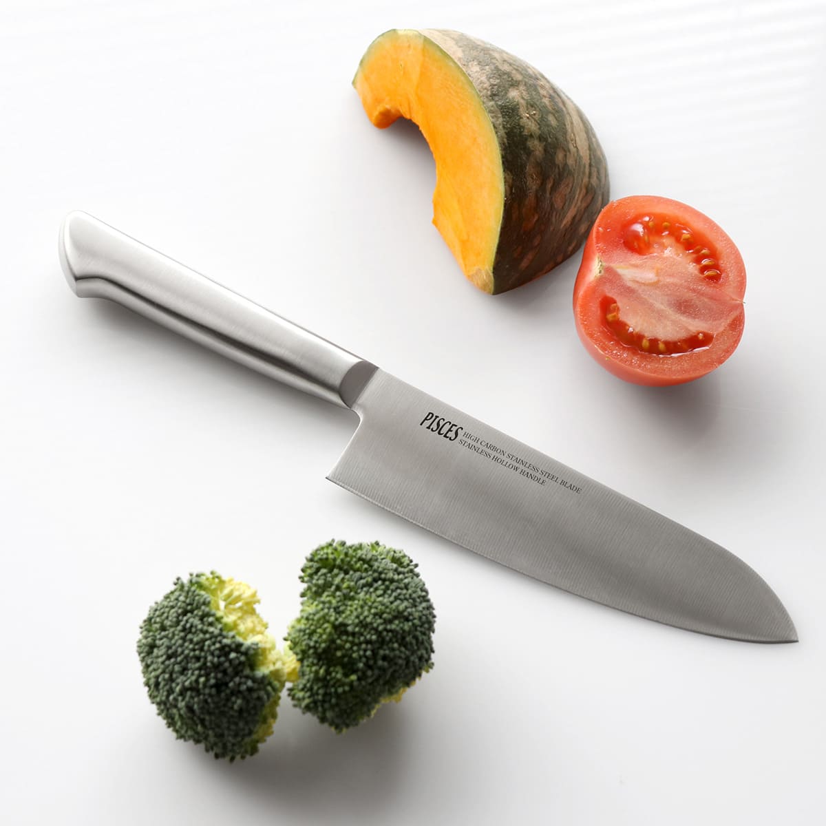 三徳包丁 17cm PISCES オールステンレス 日本製 （ 料理包丁 万能包丁