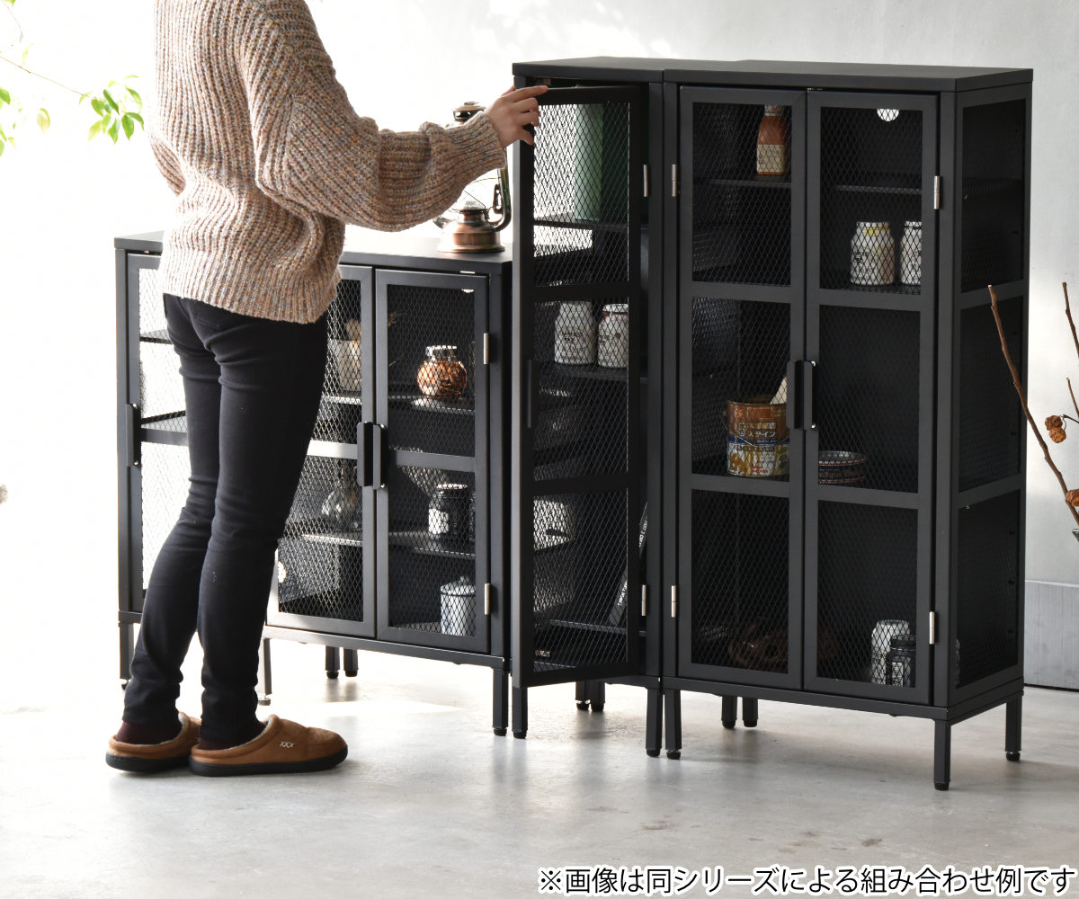 キャビネット(3枚扉)入荷しました！ キャビネット 3枚扉 幅1200×奥行400×高さ930mm オフィス収納 書棚 MMD