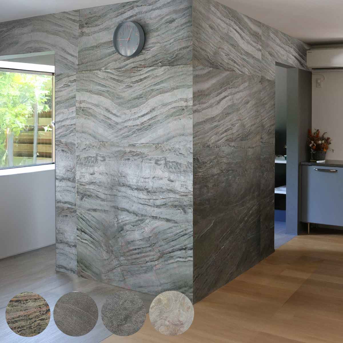 �^�C�� DIY Stone �V�R�΃^�C�� 122×61cm 8���g �i �ǎ��^�C�� �����C�N�V�[�g �Ǘp �� �X�g�[�� �ǎ� ���� �^�C���V�[�g ���� �j